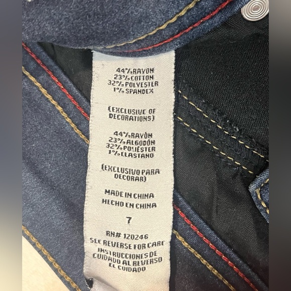 Wallflower Denim Deluxe Dark Wash Blue Women's Jeans Size 7 - Picture 9 of 16